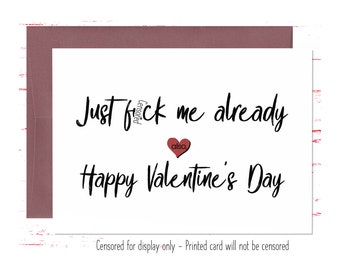 Dirty Valentines Day Card for Him, Naughty Valentines Day Cards for Husband, Boyfriend for  Card, Dirty Valentine