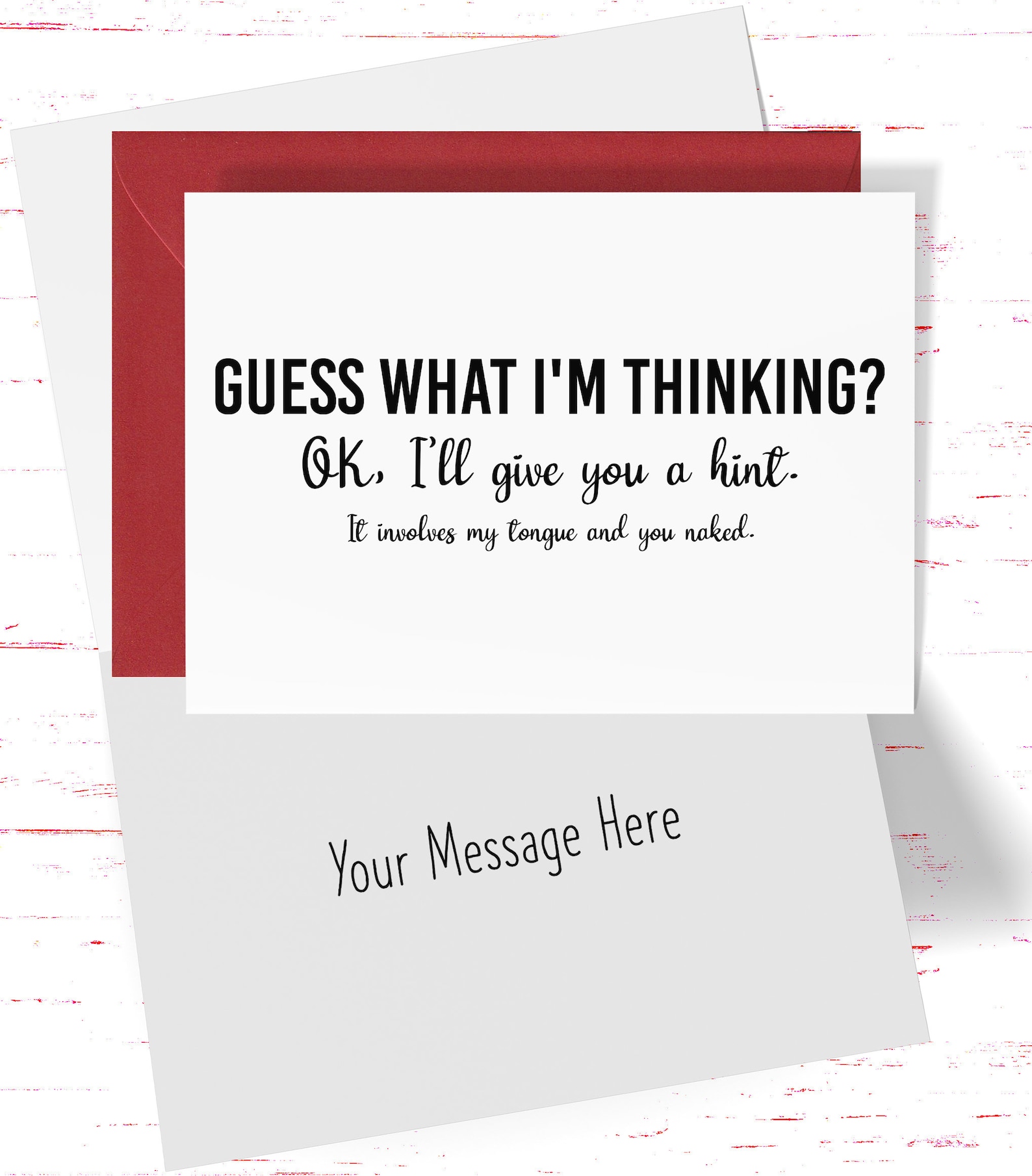 Dirty Card Valentine's Day, Anniversary, Naughty Sexual Card for Him or ...