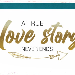 A True Love Story Anniversary Card - Sentimental Card for Her or Him