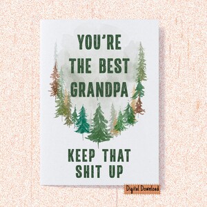 Carte d'anniversaire drôle imprimable grand-père, vous êtes le meilleur grand-père, carte de voeux pour grand-père, pensant à vous, carte Miss You pour grand-père
