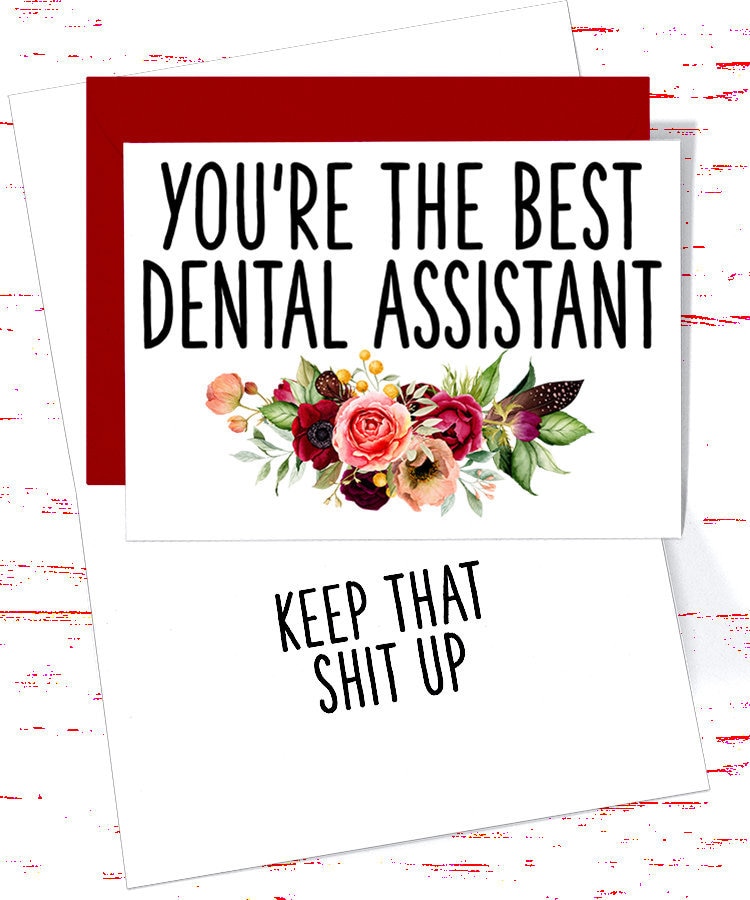Dental Assistant Greeting Card Dental Assistant Appreciation Etsy Ireland
