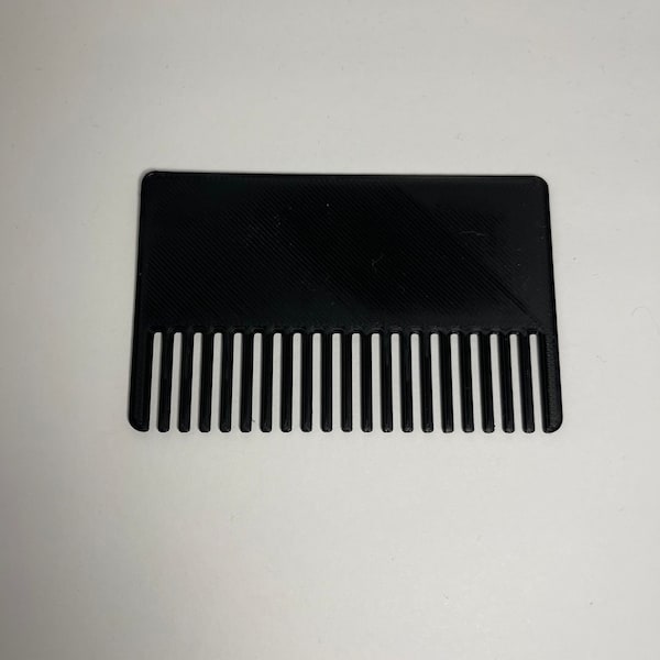 Wallet Comb - Beard Comb - 3D Printed Wallet Comb