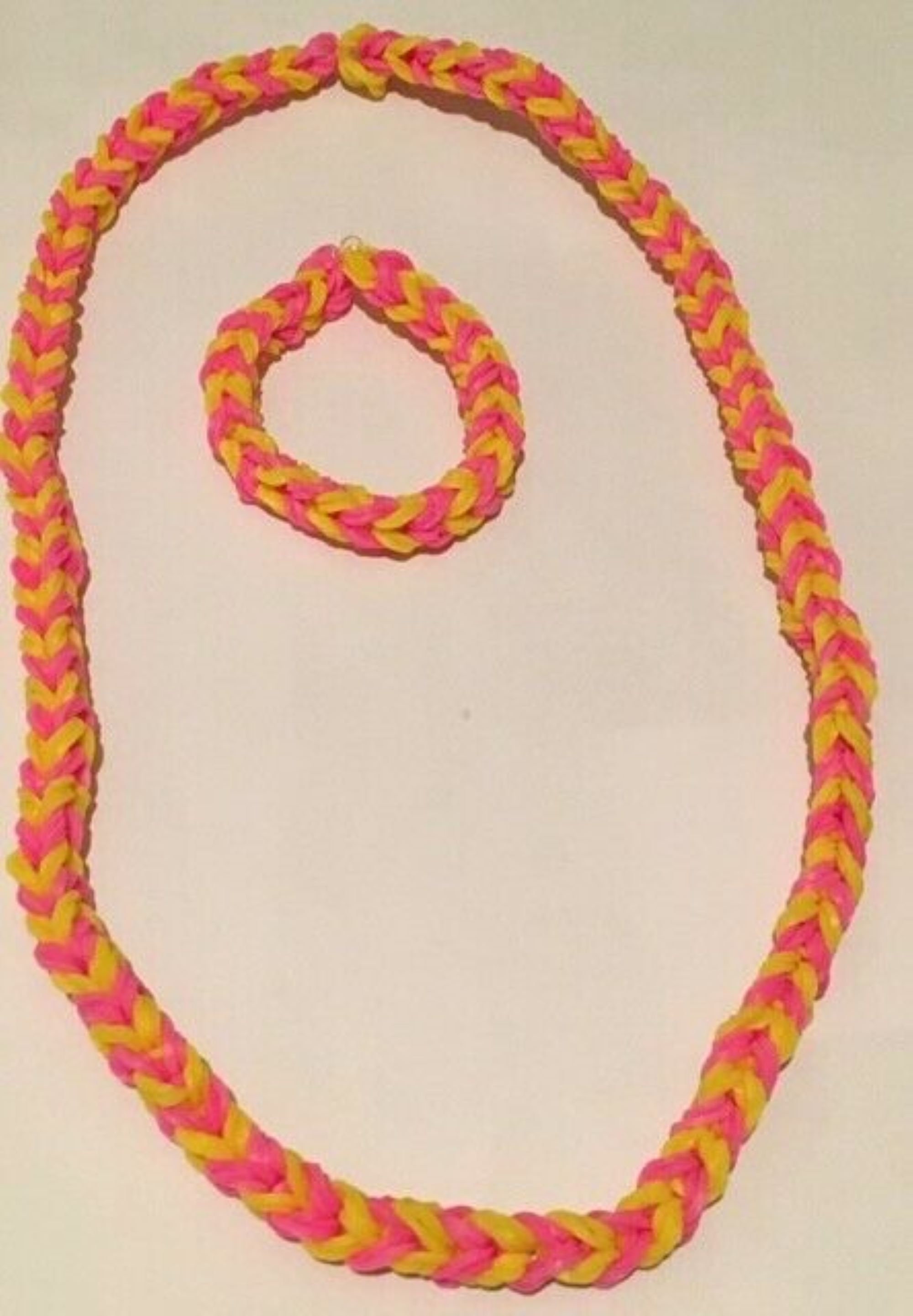 Stretchy Rubber Band bracelet and Necklace sets and Bead Etsy