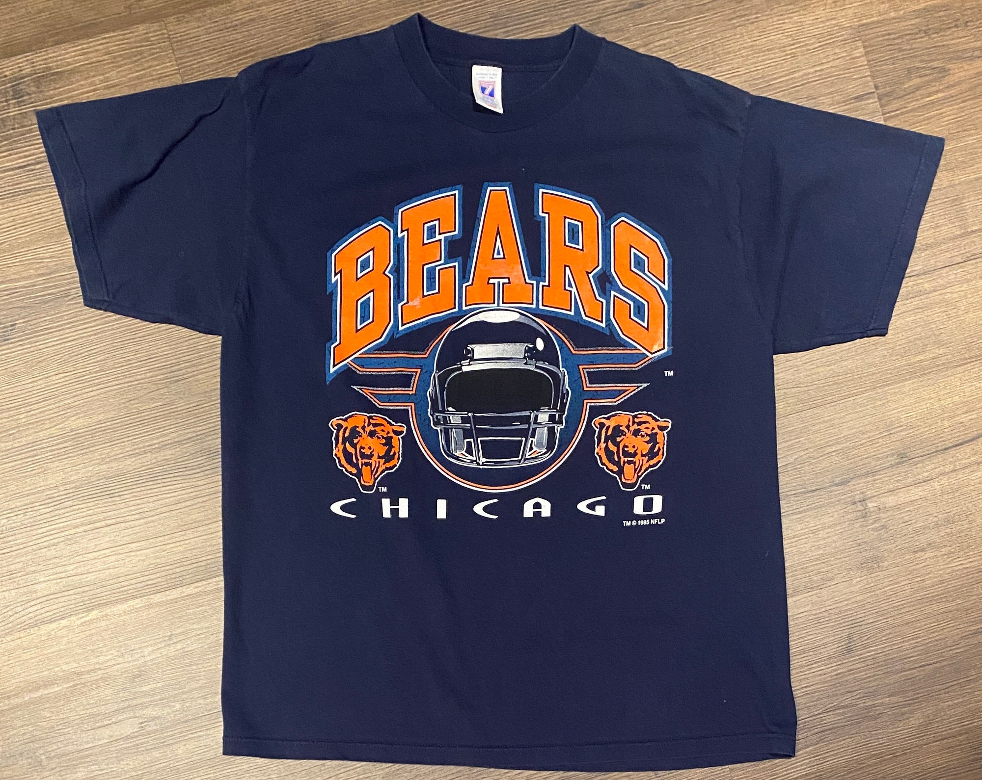 Discover Chicago Bears Helmet Graphic  T-Shirt