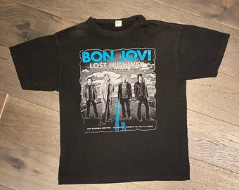 bon jovi Lost Highway MEN t-shirt BON JOVI BAND MUSIC boy men clothing unisex
