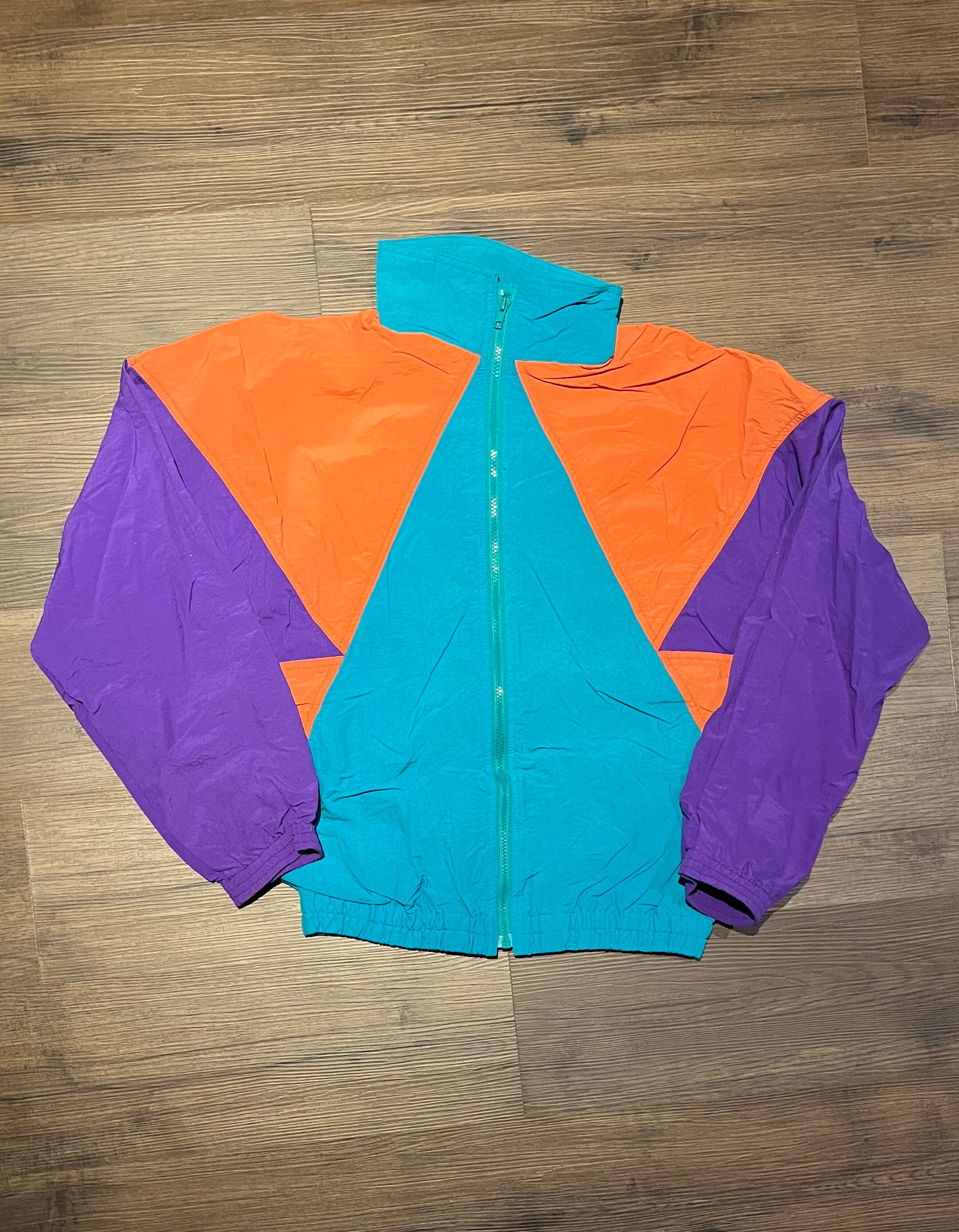 Colourful Windbreaker Jacket Size 
