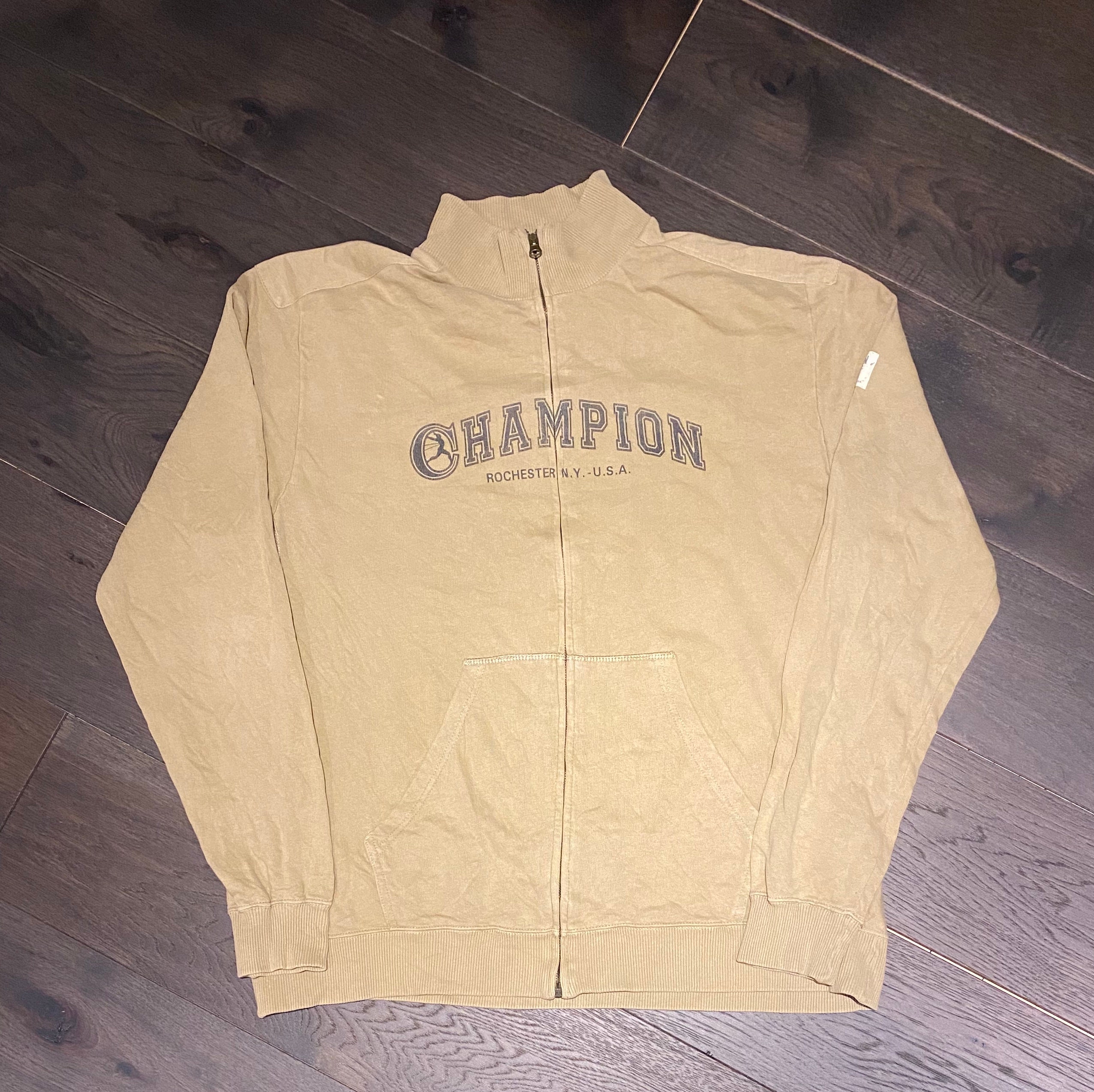 champion zip through sweater xl
