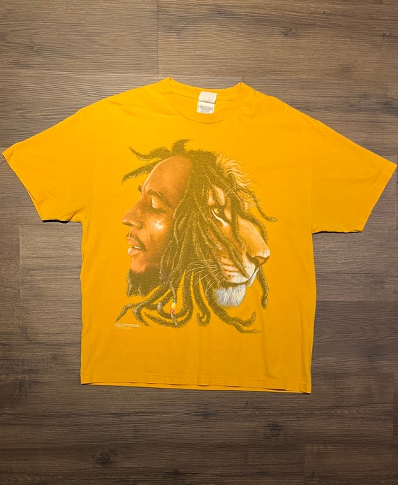Bob Marley Half Lion Graphic Tee Size X 