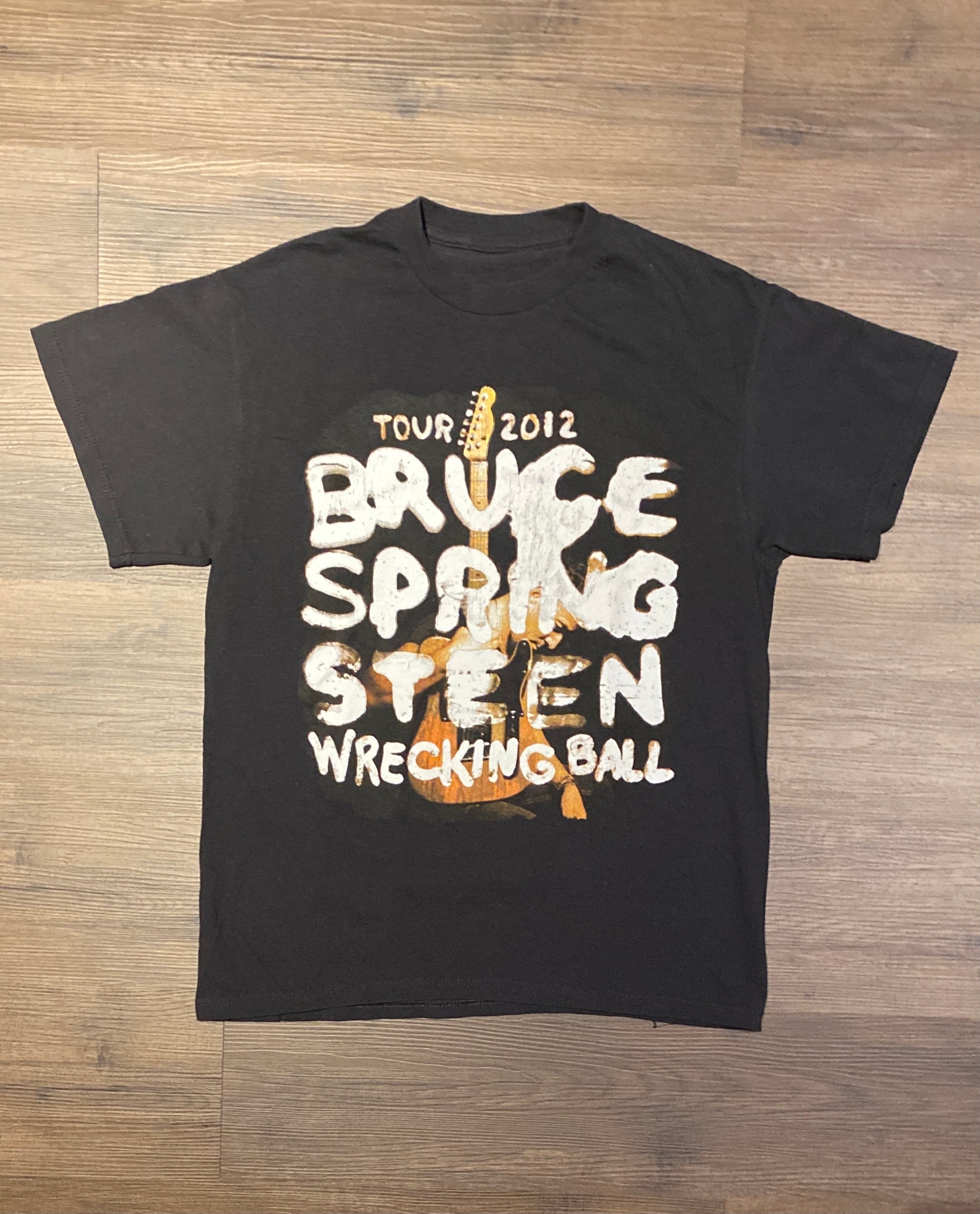 Bruce Springsteen Wrecking Ball Concert Shirt Adult Medium Black Band Tour Rock 