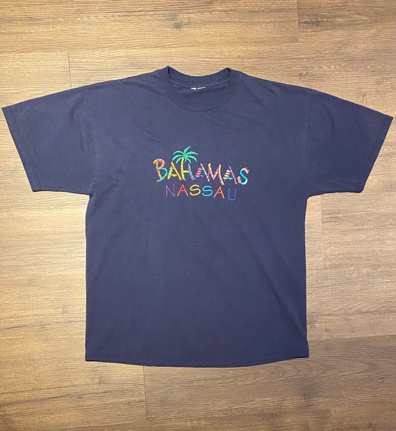 Nassau Bahamas Embroidered Graphic Tee 