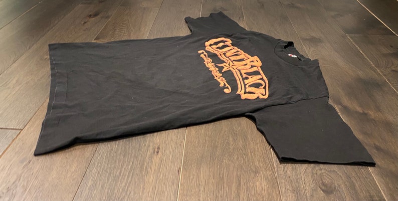 Country Music Singer Clint Black American Tour Graphic Tee Free Shipping to USA| Size Large |Vintage 1990s Single Stitch Black T-Shirt