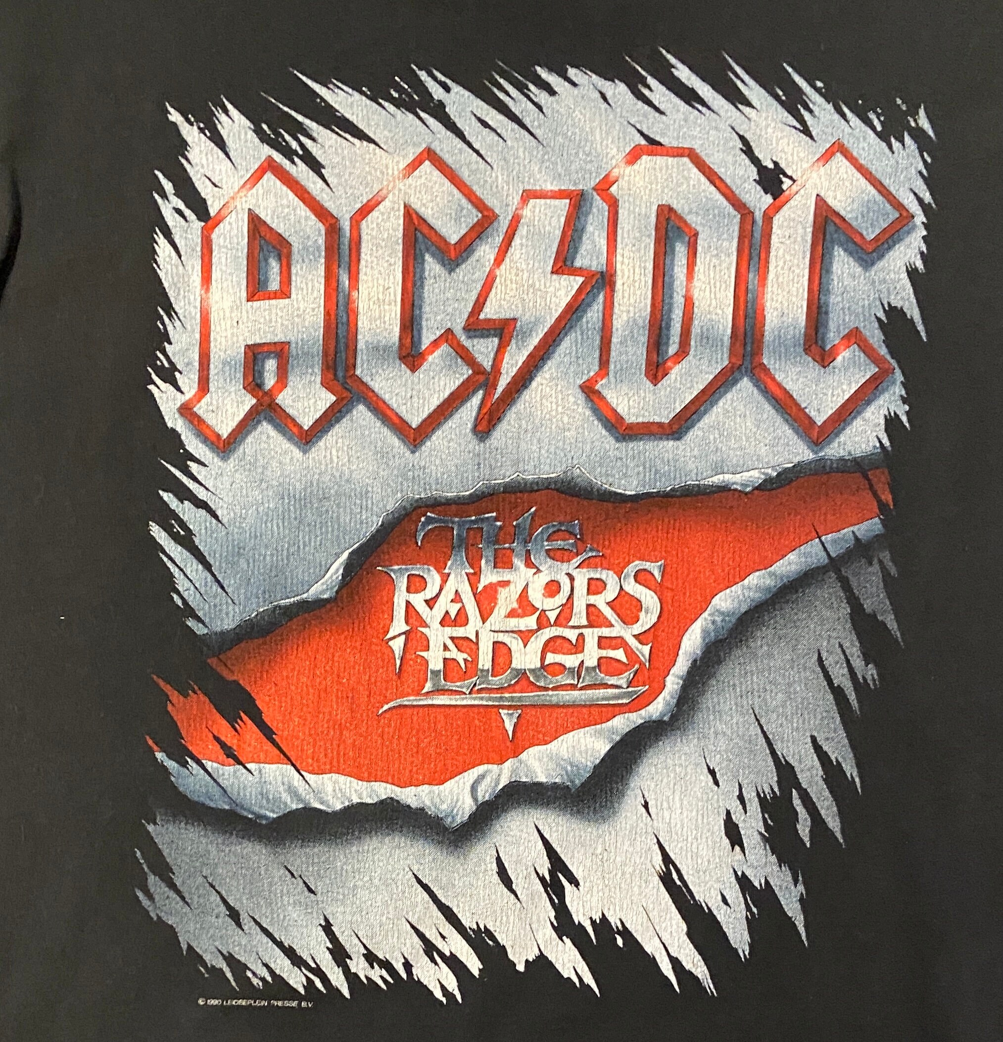 AC/DC The Razors Edge Grafik Tee Größe XL Vintage 1990er | Etsy