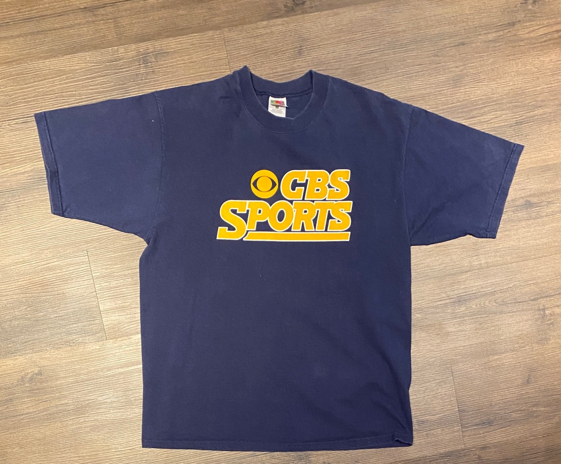 CBS Sports Graphic Tee Size Large Vintage 2000s Etsy