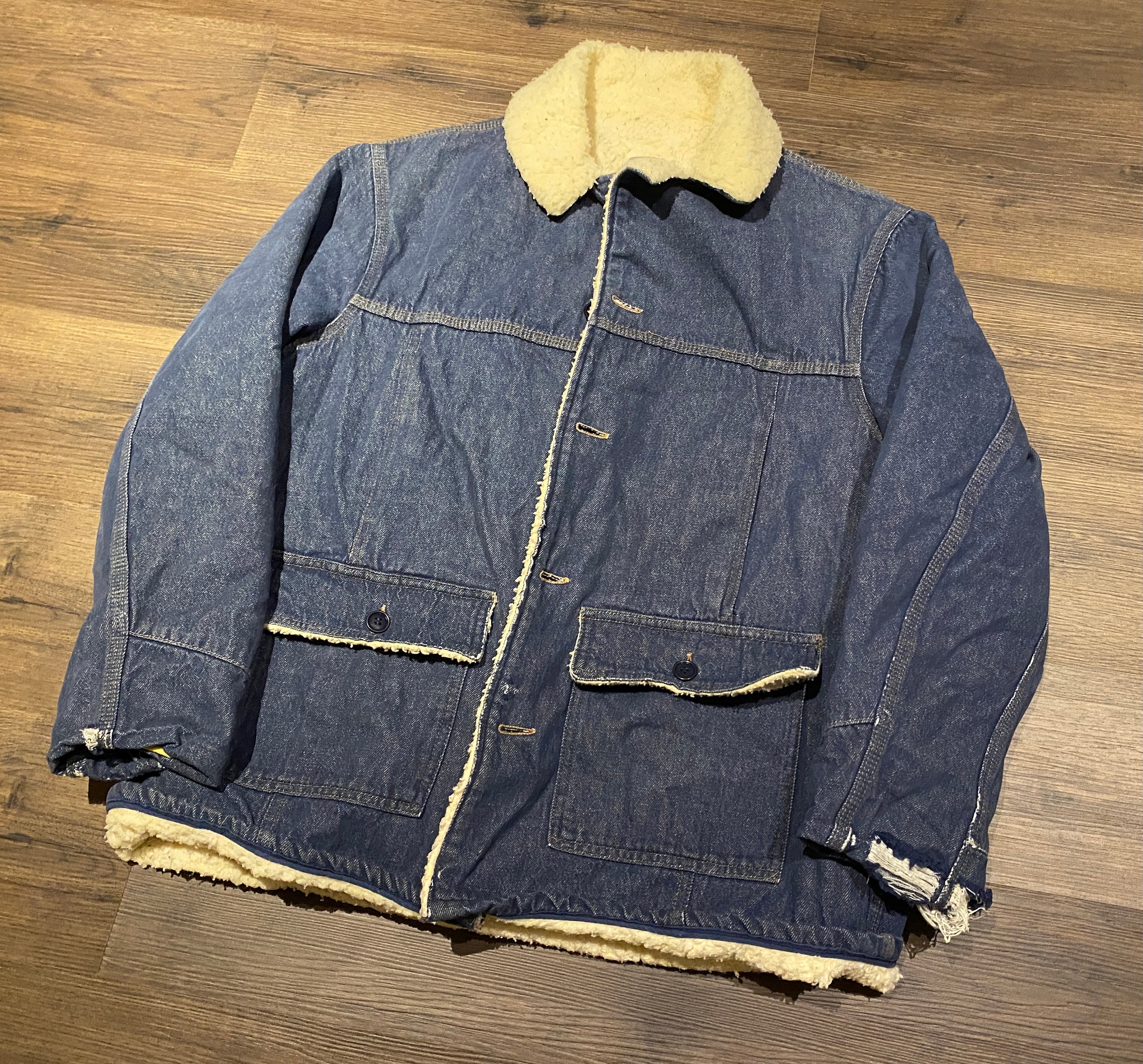 carhartt denim jacket sherpa lined