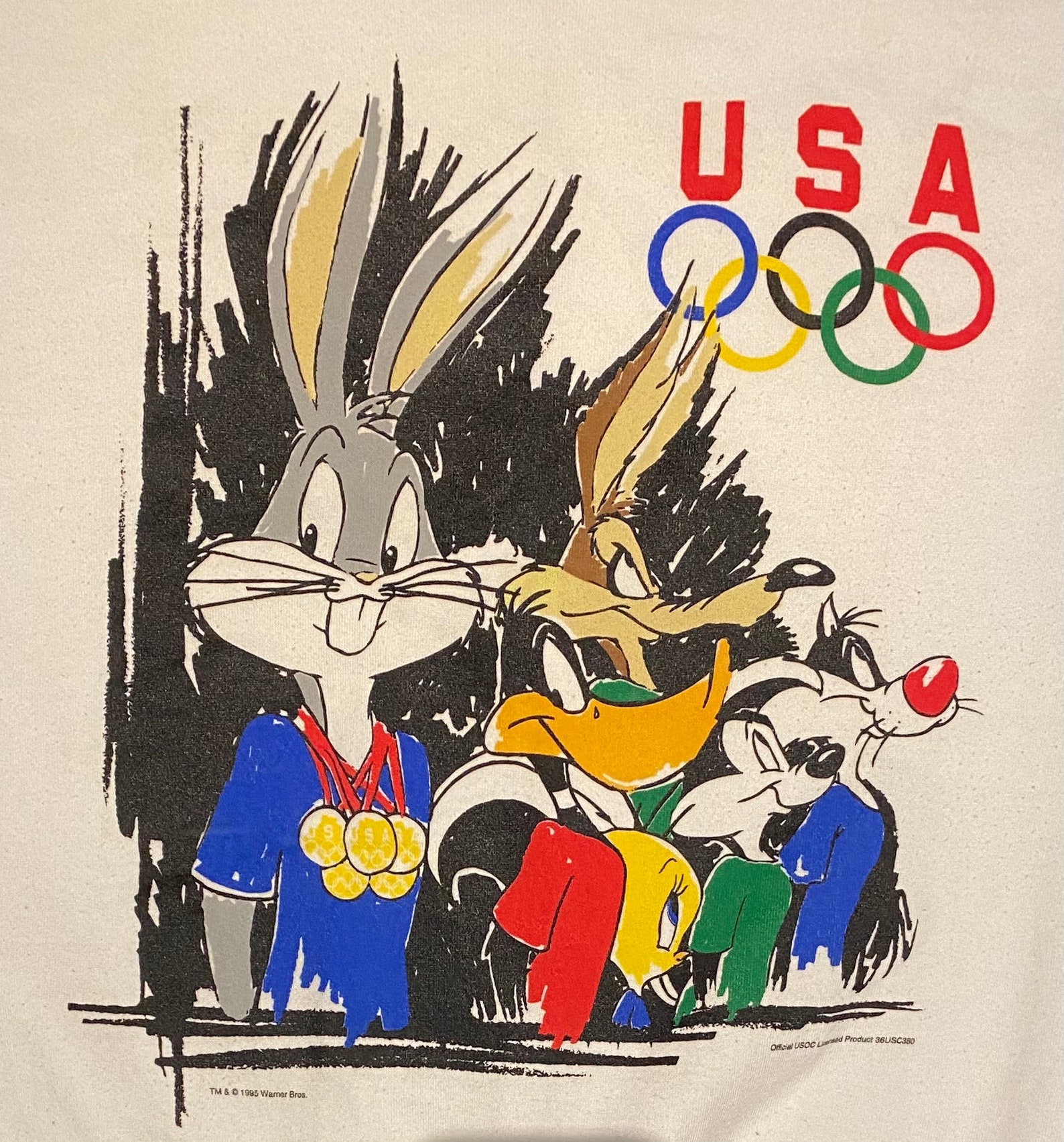 Atlanta Olympics Looney Tunes Graphic Crewneck Größe XL Etsy