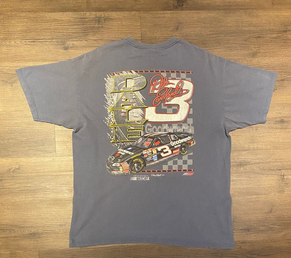 Dale Earnhardt NASCAR Racing Graphic Tee Size XL Vintage | Etsy