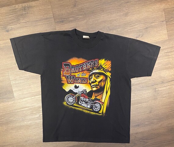 Brothers of the Wind Motorcycle Graphic Tee Size XL | Etsy