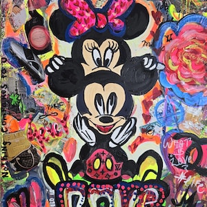 Grand amour unique peint à la main, décoration murale pour un anniversaire, un mariage, cœur pour l'amour de la vie, graffiti photo