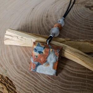 Maligano Jasper Leather Necklace