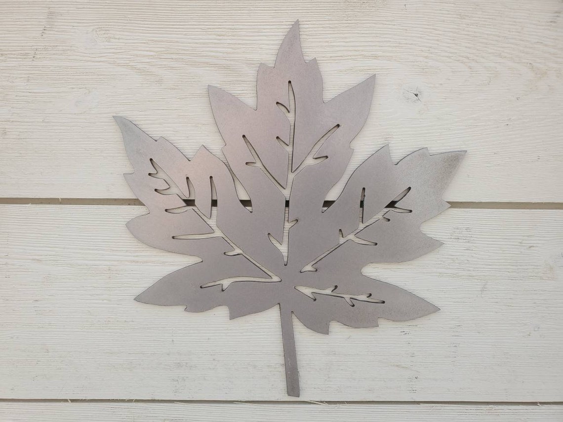 Maple Leaf Gift Metal Art Decor Wall Art Etsy