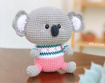 Crochet Koala Amigurumi Pattern (PDF Download), crochet bear