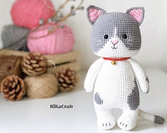 Crochet Cat Pattern, cat amigurumi