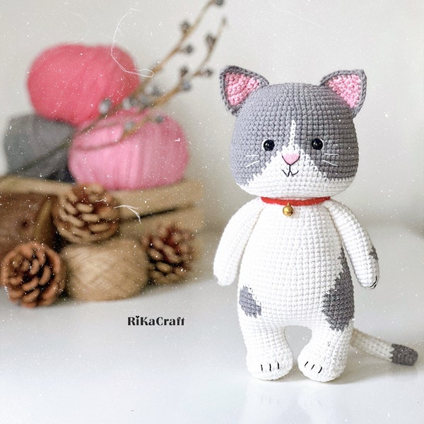 Crochet Cat Pattern, cat amigurumi