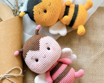 Amigurumi Crochet Bee Pattern: Handmade Doll (PDF Pattern)