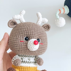 Reindeer amigurumi crochet pattern