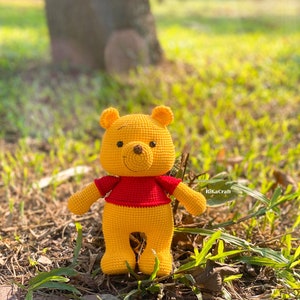 Pooh crochet pattern, crochet winnie the pooh, amigurumi pooh