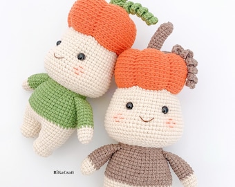 Amigurumi crochet pattern pumpkin, pumpkin pattern, pumpkin halloween