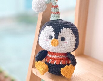Patrón de crochet amigurumi pingüino