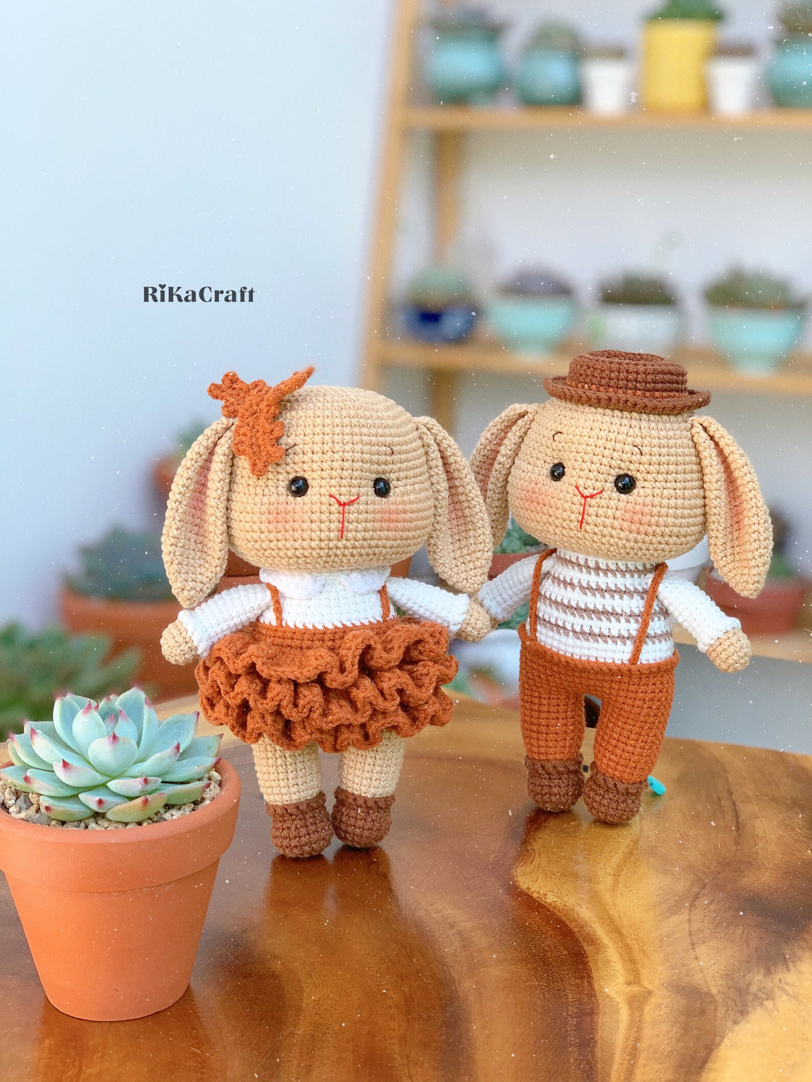 Bunny Couple Crochet Pattern Bunny Amigurumi Rabbit - Etsy