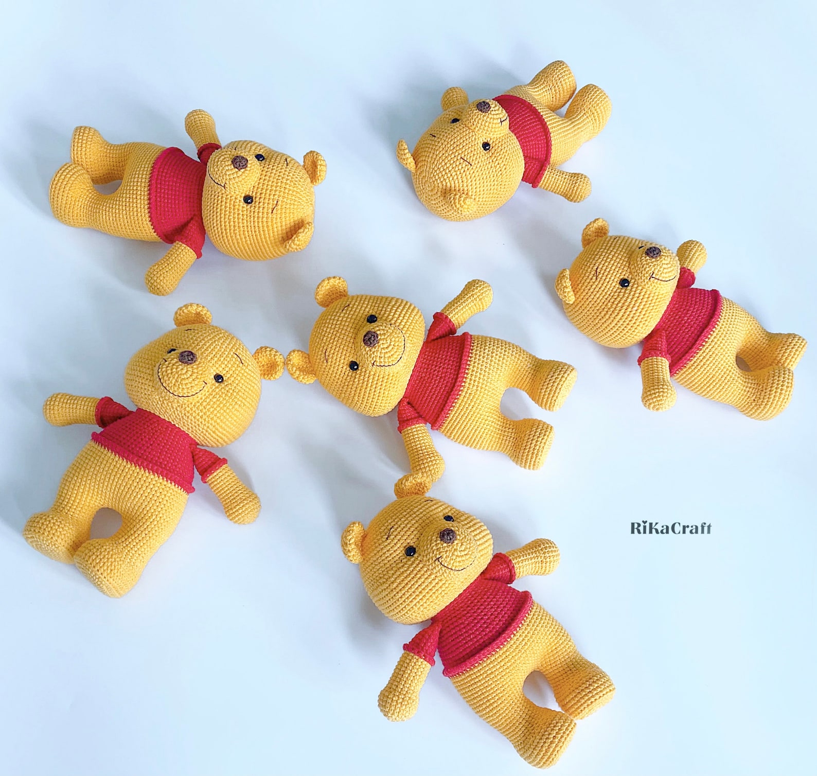 Pooh crochet pattern crochet winnie the pooh amigurumi pooh Etsy