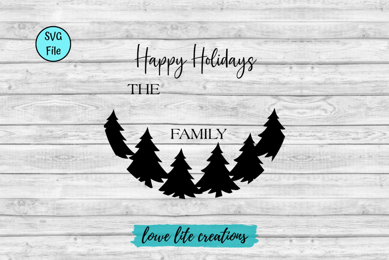 Christmas Family Name SVG Digital File Cricut Silhouette | Etsy