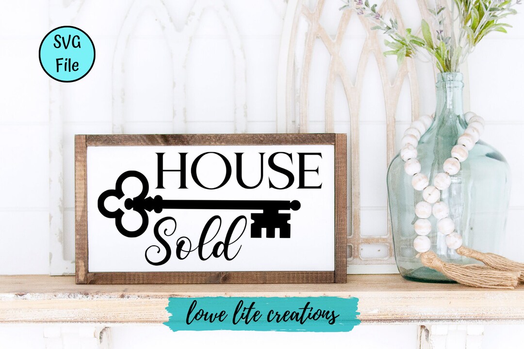 Haus verkauft SVG Real Estate Vintage Schlüssel Wir kauften Etsy.de