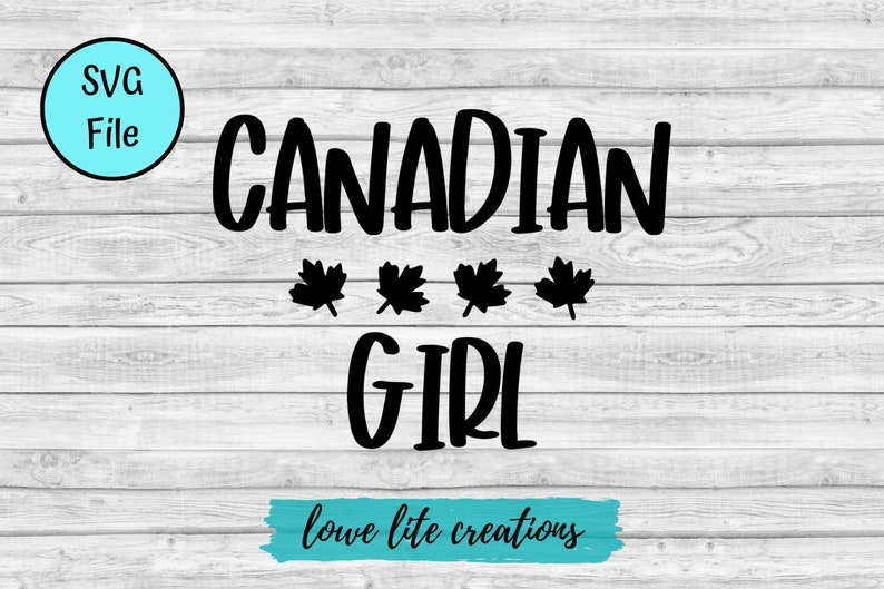 Download Canadian Girl Leaves SVG Svg Files Cricut Silhouette | Etsy