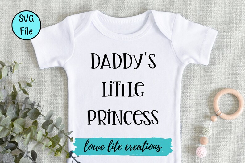 Download Daddy S Little Princess Svg Silhouette Files Happy Father S Day Cricut Designs Baby Onesie Art Collectibles Digital Prints Locnuocxanh Vn