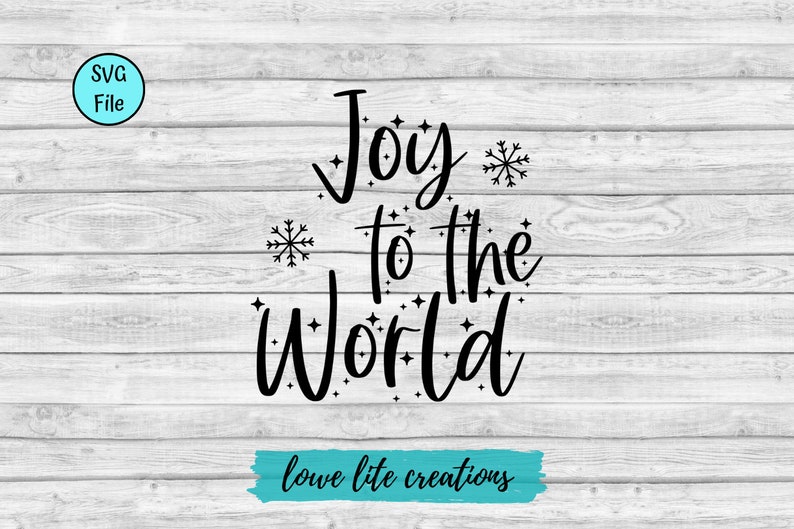 Download Joy to the World Snowflakes SVG Digital File Cricut | Etsy