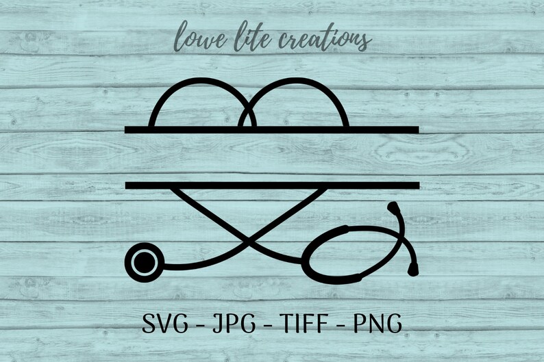 Download Stethoscope Monogram SVG Svg Files Cricut Silhouette | Etsy