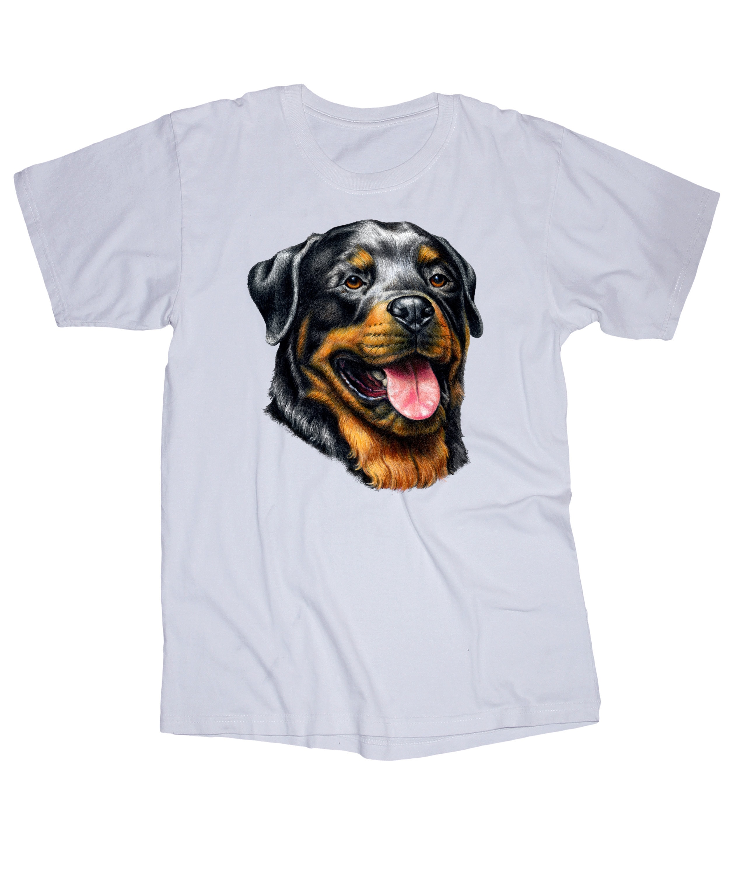 Rottweiler White T-shirt, Rottweiler Shirt, Rottweiler Pet Gifts