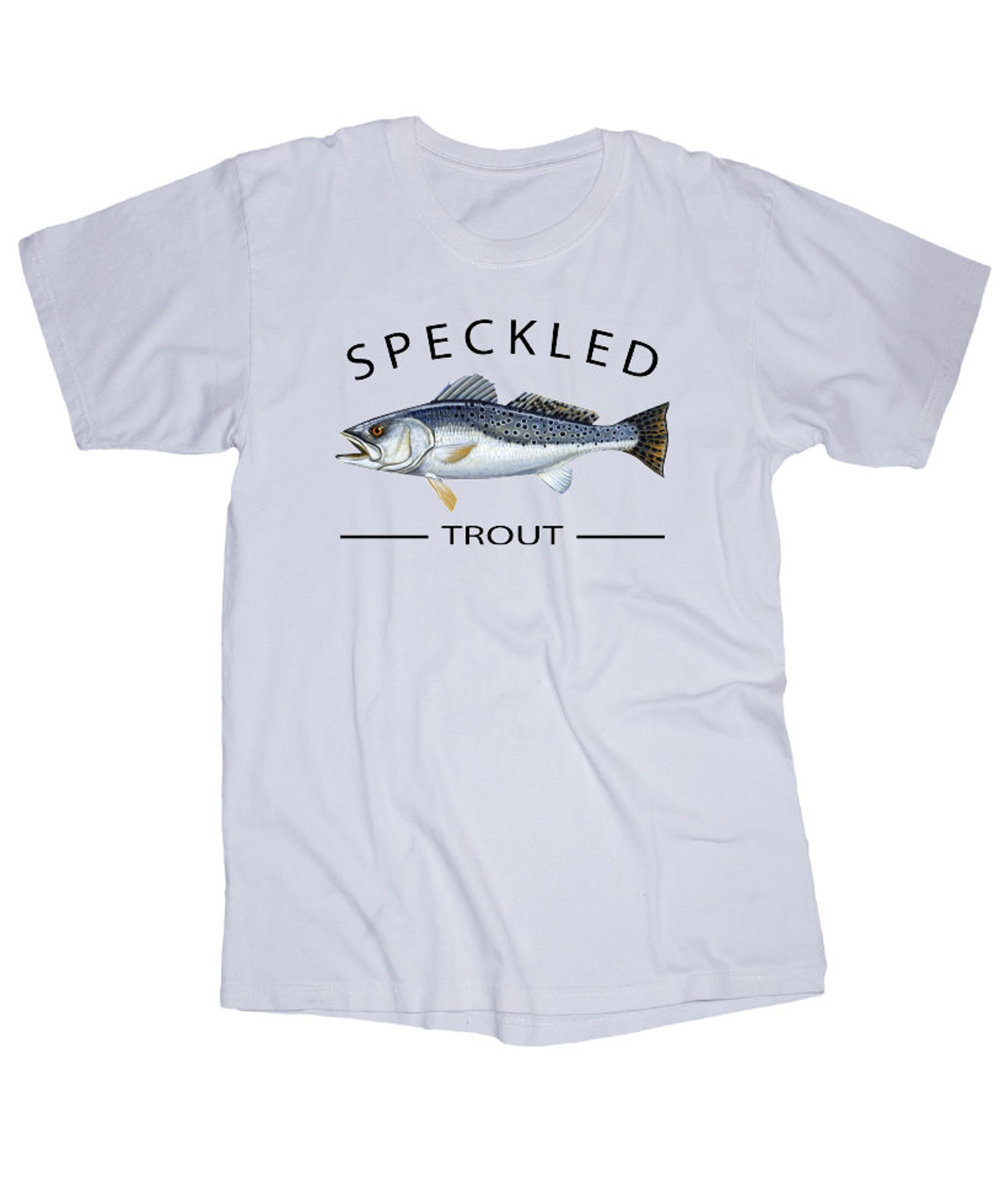Speckled Trout White Tshirt, Fish Tshirt, Trout Fish Etsy