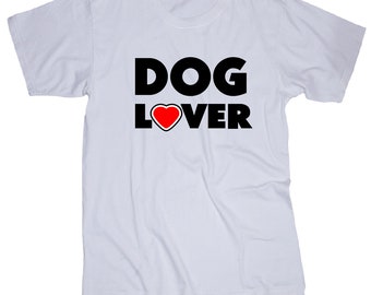 Dog Lover Heart logo white T-shirt