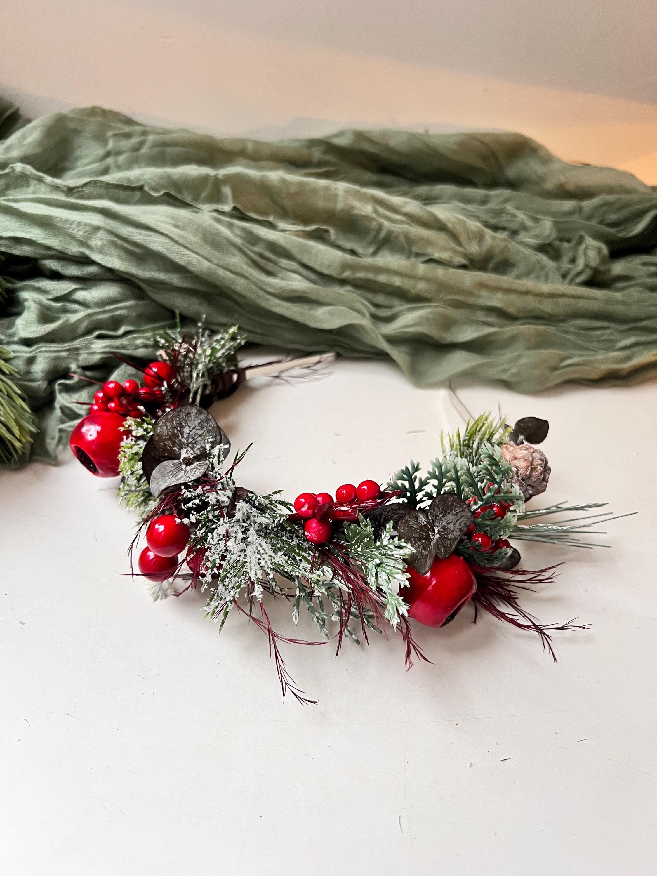 2x Weihnachts-Stirnbänder Mit Glocken – Rot, Grün, Silber – Für Frauen & Männer, Festliche Accessoires