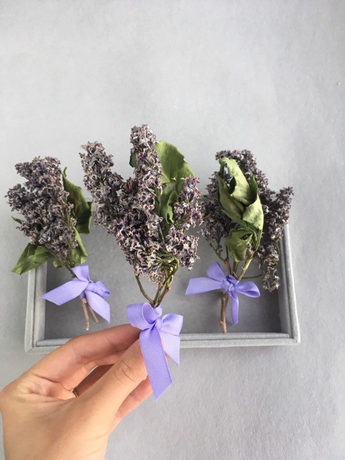 Dried Lilac Flowers Small dried flower bouquet Purple lilac Etsy