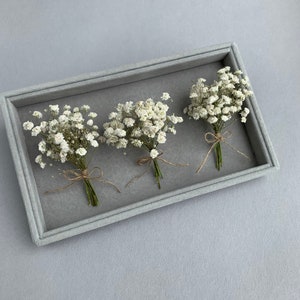 Fleurs de gypsophile pour mariage Bouquet de gypsophiles séchés pour bijoux en résine Décoration florale Gypsophile séchée blanche