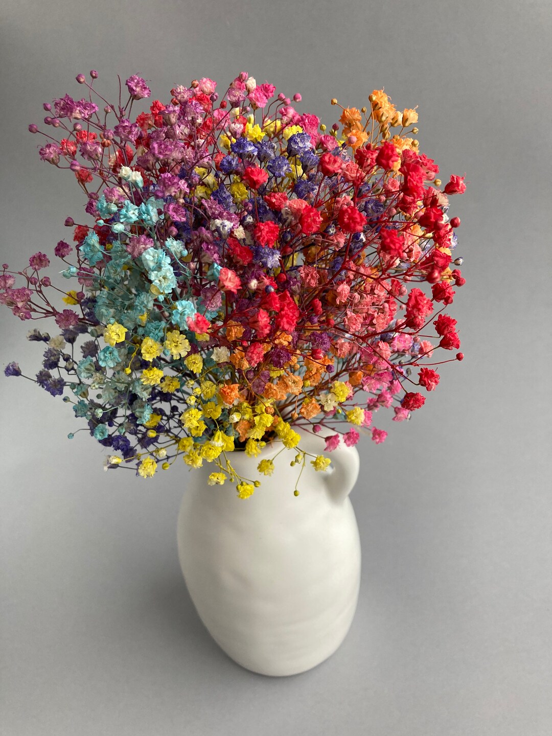 Bouquet Gypsophile Artificiel Marron Foncé - Décoration Intérieure Sans Entretien | Fausses Fleurs Réalistes | Pour Salon, Chambre, événements - 8