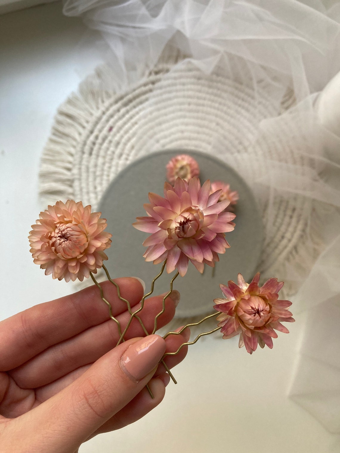 dried flower headpiece