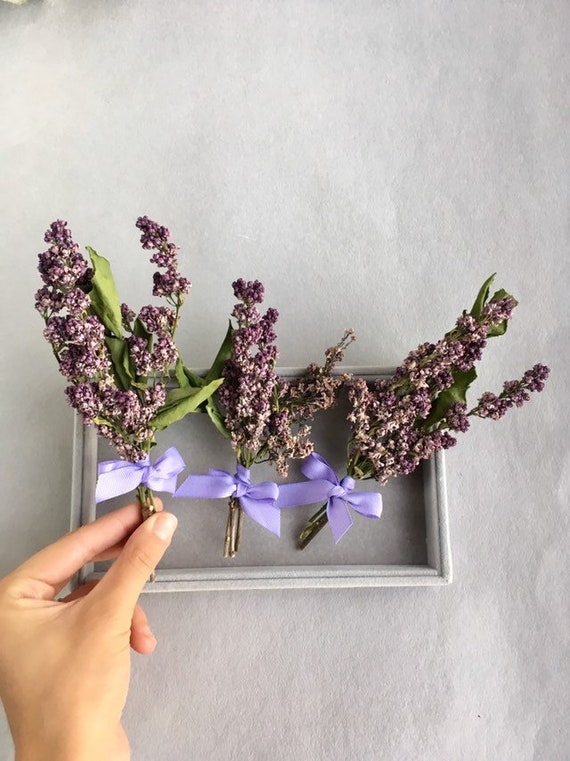 Dried Lilac Flowers Small dried flower bouquet Purple lilac Etsy