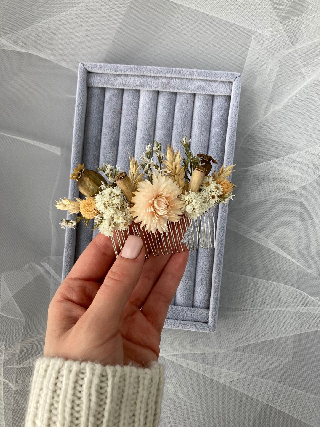 dried flower headpiece